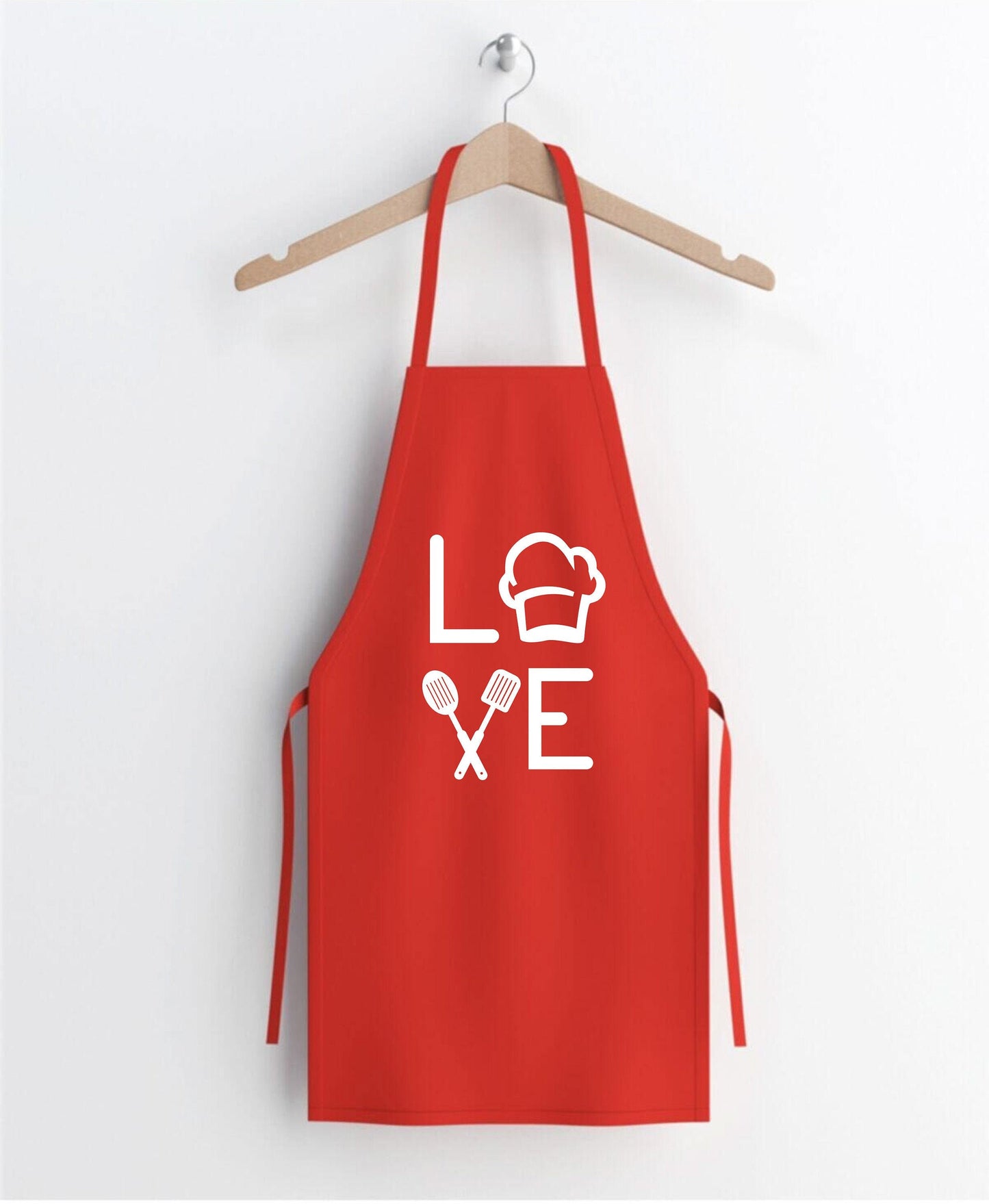 Love Apron, Chef Apron, Valentineās Day Apron, Cooking Gifts, Valentine's Day, Birthday Gift, Kitchen Apron, Clothe Design, C5549