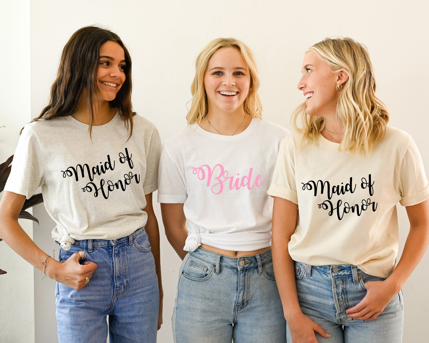 Personalized Bridesmaids Shirt, Maid of Honor Sweatshirt, Bridal Party Shirts, Wedding Shirt, Bachelorette Shirt, Bridal Shower Gift, C5829