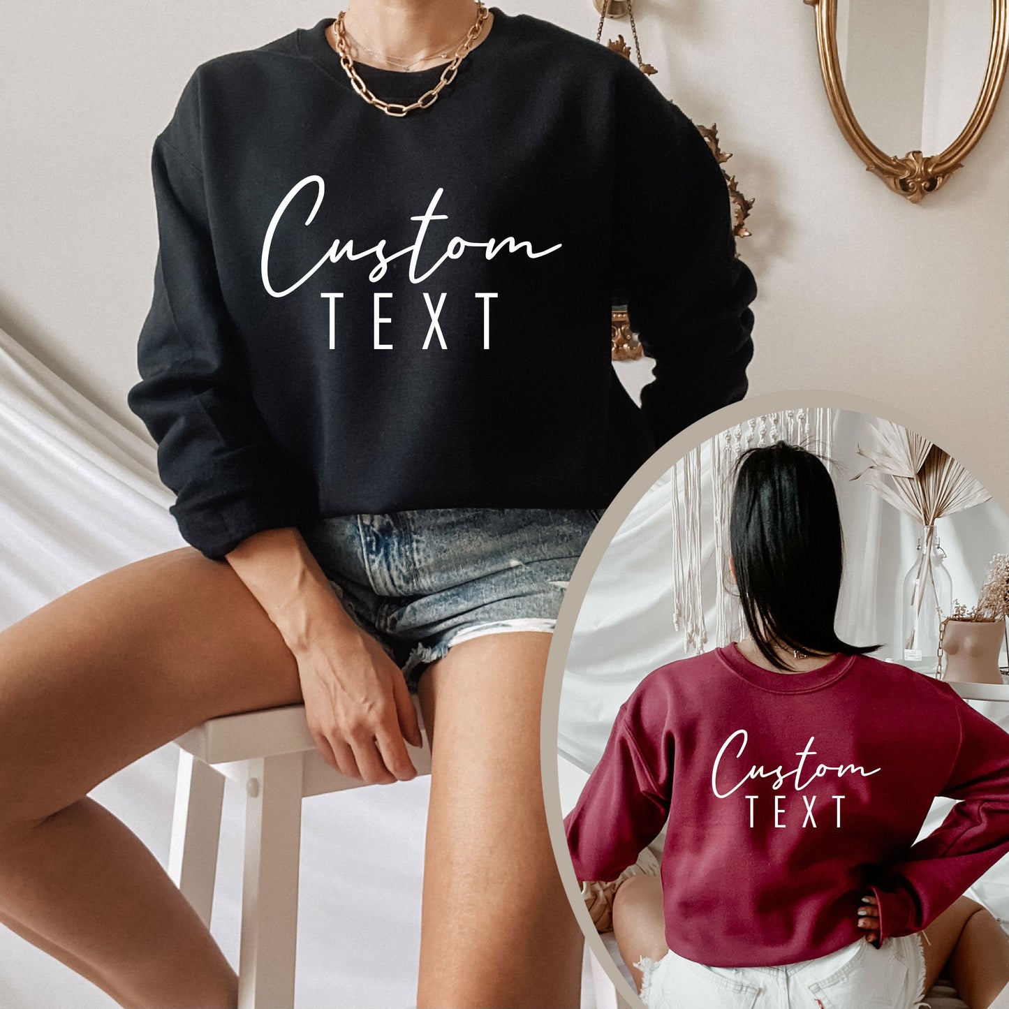 Custom Sweatshirt,Custom Tee,Custom Hoodie,Custom Photo Tee,Personalized Graduation,Bridesmaid,Birthday,Bride,Bachelorette Party Gift,C7081