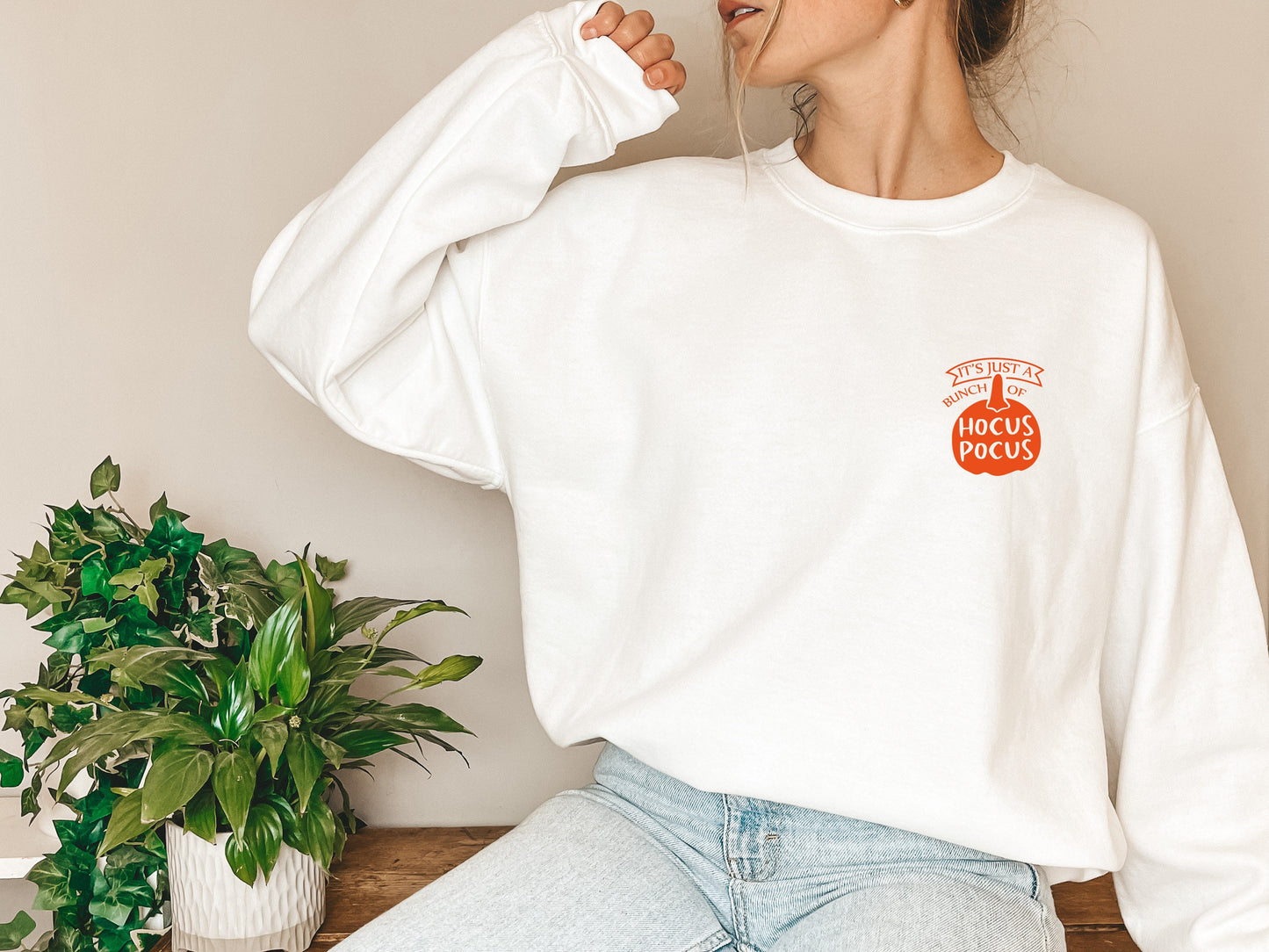 Halloween Sweatshirt,It's Just a Bunch of Shirt,Pumpkin Tee,Hocus Pocus Shirt,Halloween Funny Shirts,Fall Shirt,C5890