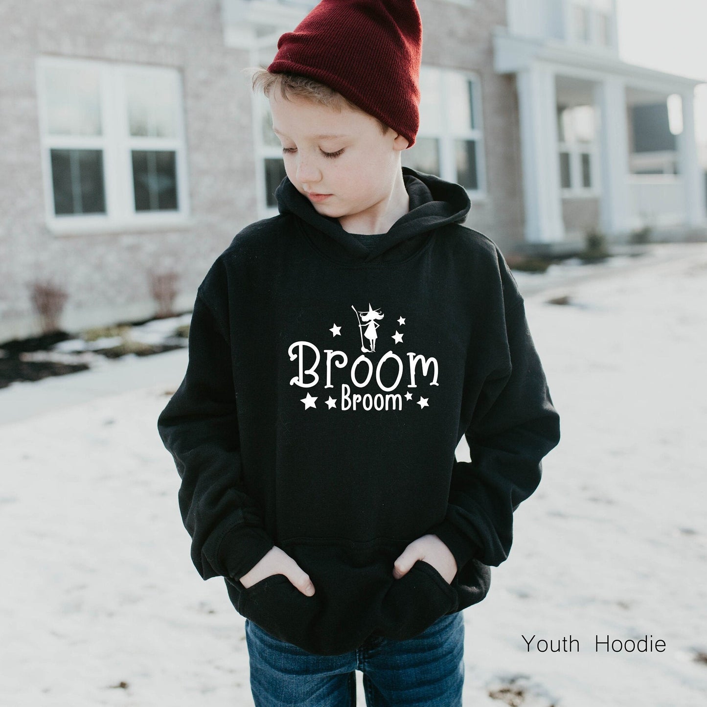 Broom Kids Sweatshirt,Halloween Kids Swaetshirt,Halloween Youth Hoodie,Halloween Toddler Sweatshirt,Boo Kids,C5332K