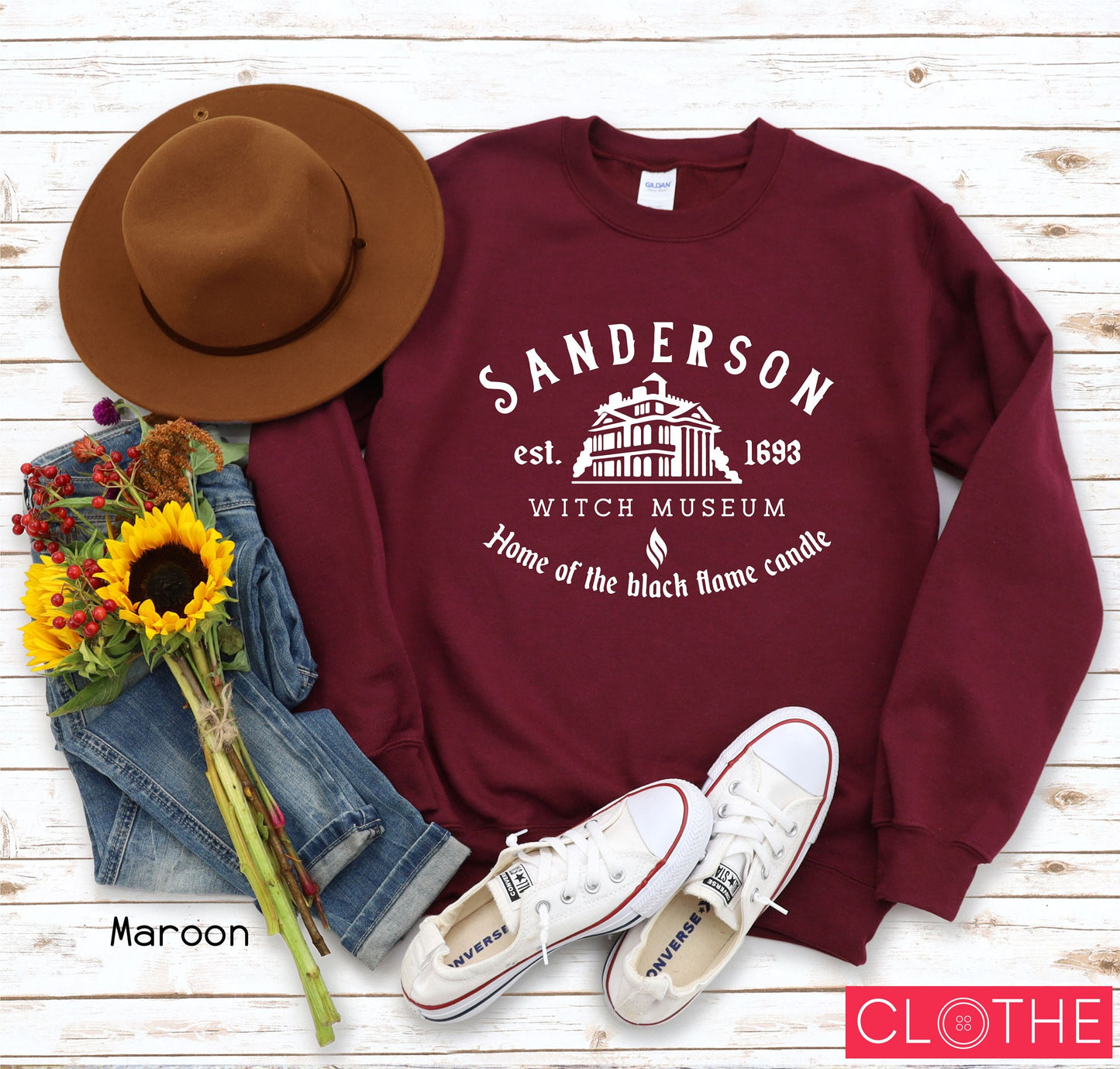 Sanderson Witch Museum Hoodie,Trendy Halloween 2022 Sweatshirt,Happy Halloween Kids Shirt,Women Halloween Witches,Halloween Party Tee,C5407
