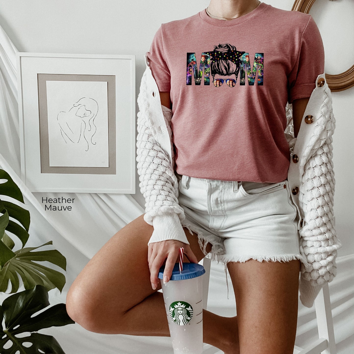 Mom Life Sweatshirt,Funny Mom Halloween Shirt,-s Shirt, Mom T-shirt,Messy Bun Mom,C5895
