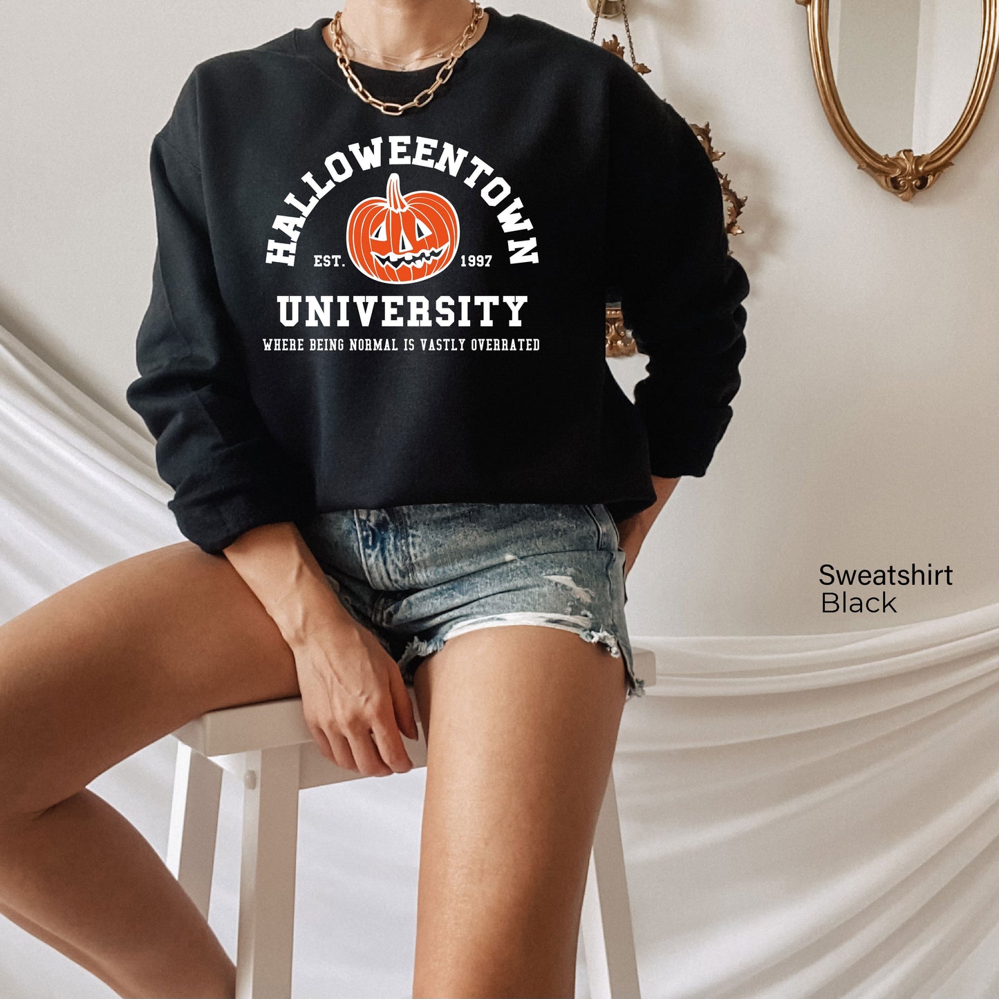 Halloween School Sweatshirts,Halloween Sweatshirts, Halloweentown University Sweatshirts, Funny Fall Sweatshirts, Fall Sweatshirts, C6133
