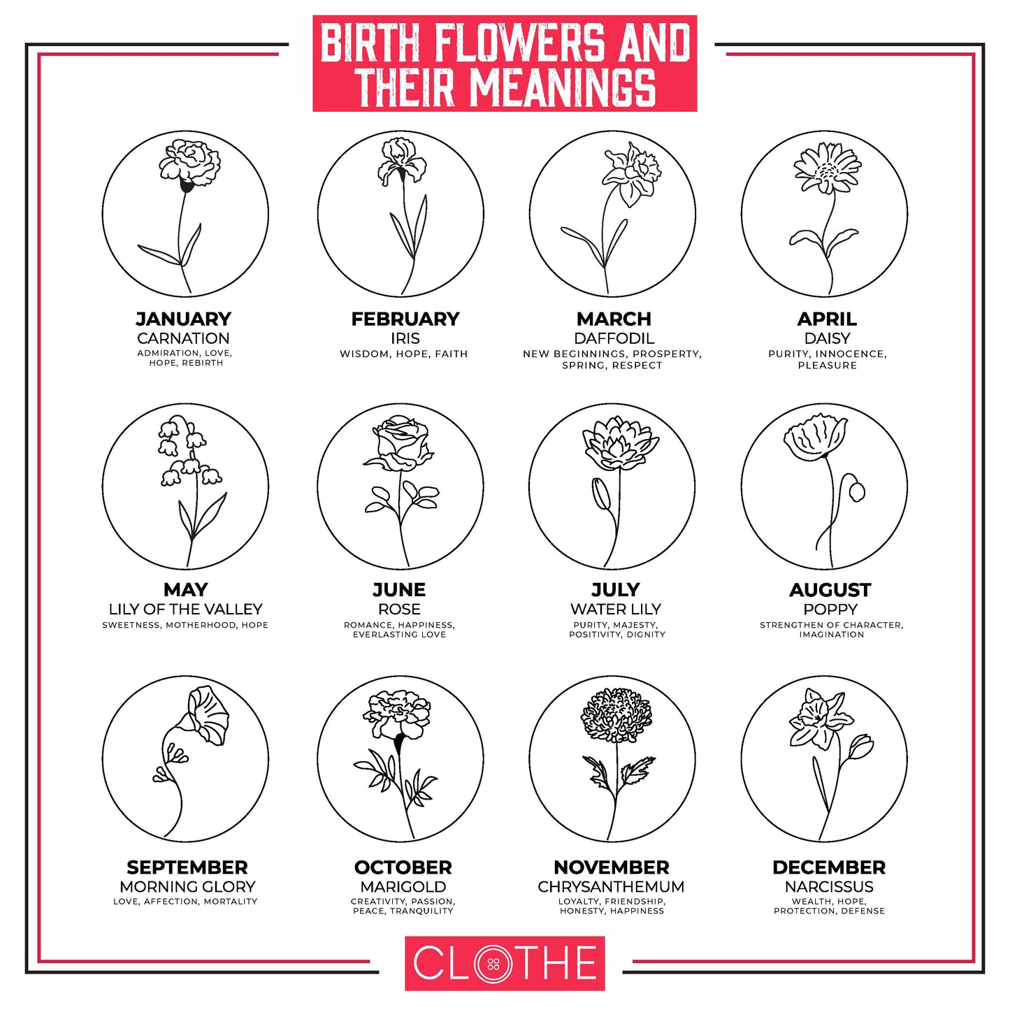 Custom Birth Month Flower Shirt,Women Flower Tshirt,Customized Birthday Month T shirt,Vintage Birthday Tee,Personalized Birtday Gifts,C5729