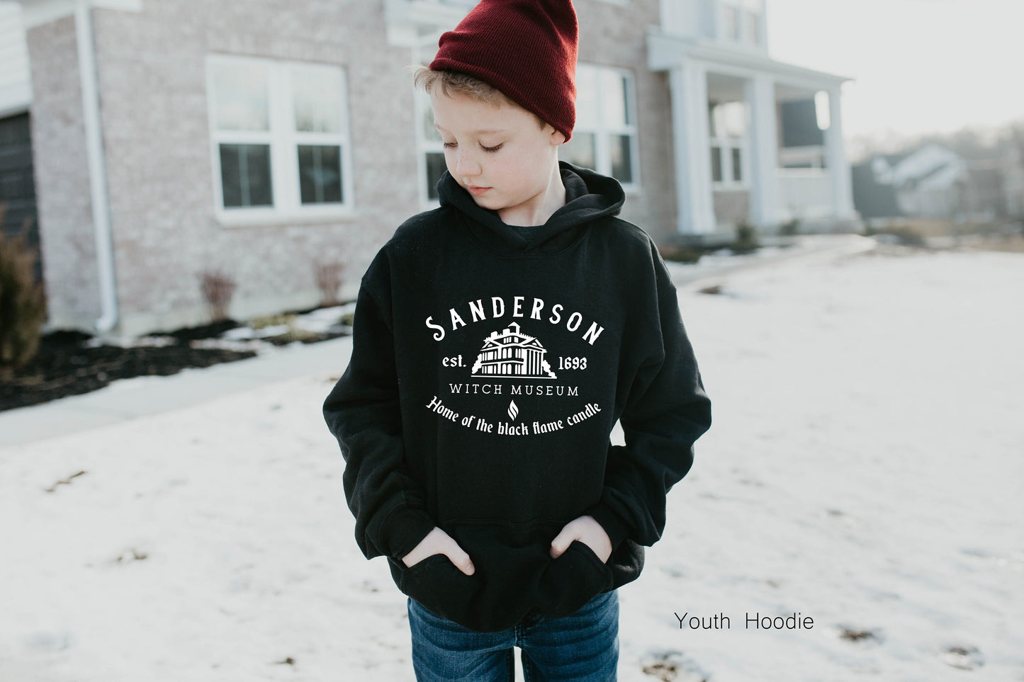 Sanderson Witch Museum Shirt,Trendy Halloween Sweatshirt,Happy Halloween Kids Tops,Women Halloween Witches Tee,Halloween Party Costume,C5407