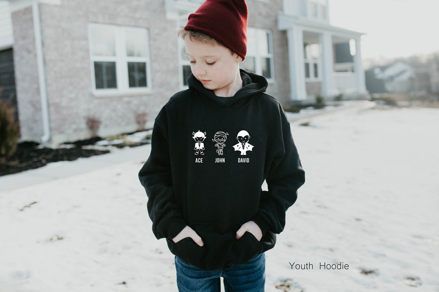 Custom Halloween Kids Sweatshirt,Choose Your Halloween Character Shirt,Custom Youth Shirt,Custom Halloween Character Kids Sweatshirt,C5900K