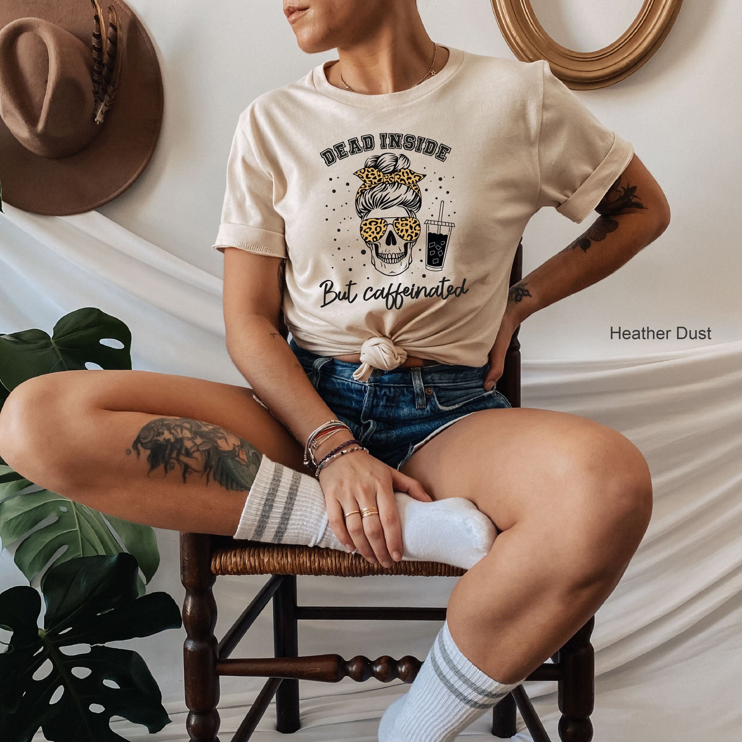 Coffee Skeleton Sweathirt,Skeleton Drinking Coffee Sweatshirt,Skeletons Halloween Oversized Sweatshirt,Skull Sweatshirt,Skull Tee,C6172