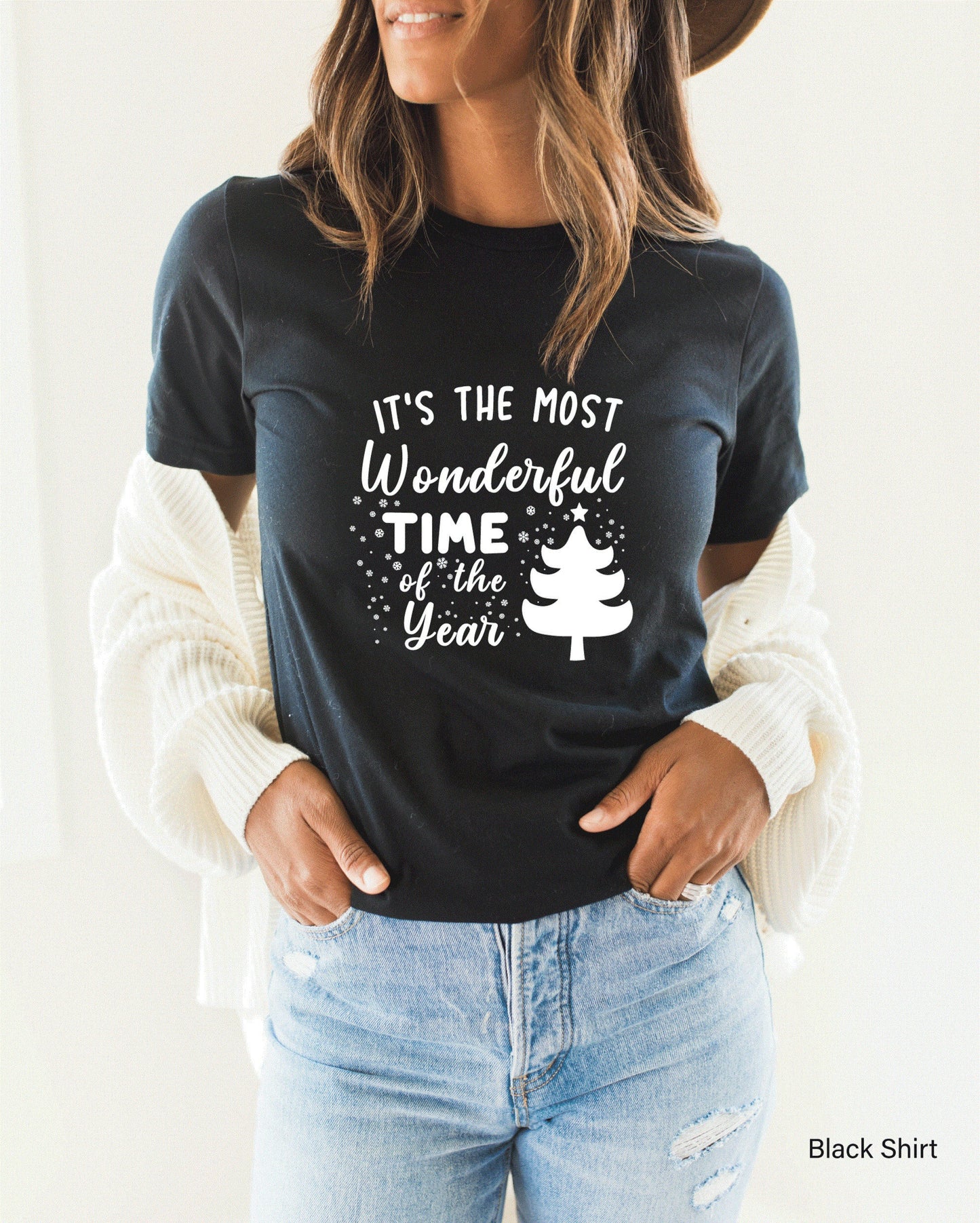 It's The Most Wonderful Time Of The Year, Hooded Sweatshirt, Family Christmas Shirts, Christmas Hoodies For Women, Clothe Design, C5505