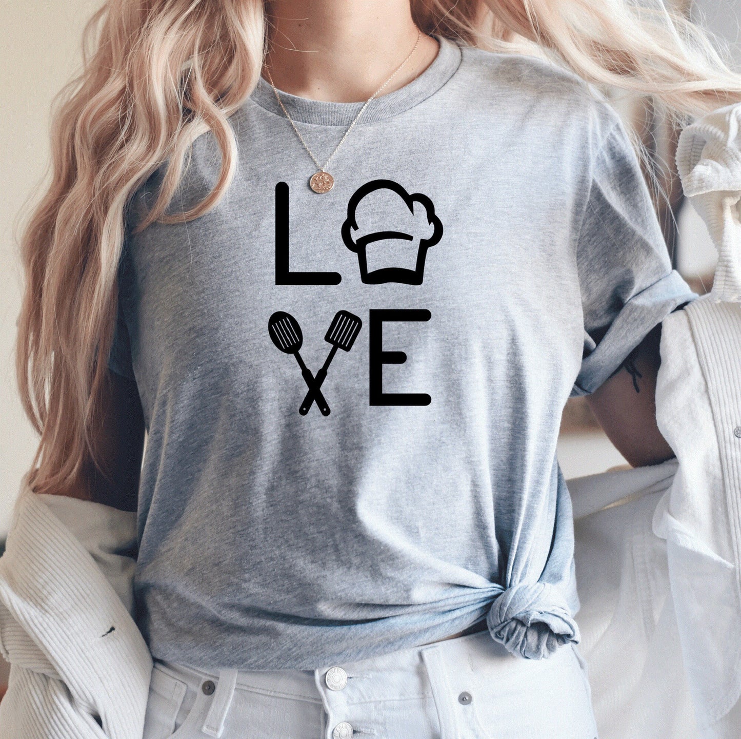 Love Shirt, Gift for Cook, Gift for Chef, Valentines Day Shirt, Love Cooking, Cooking Shirt, Chef Shirt, Funny Cooking Shirt, C5549