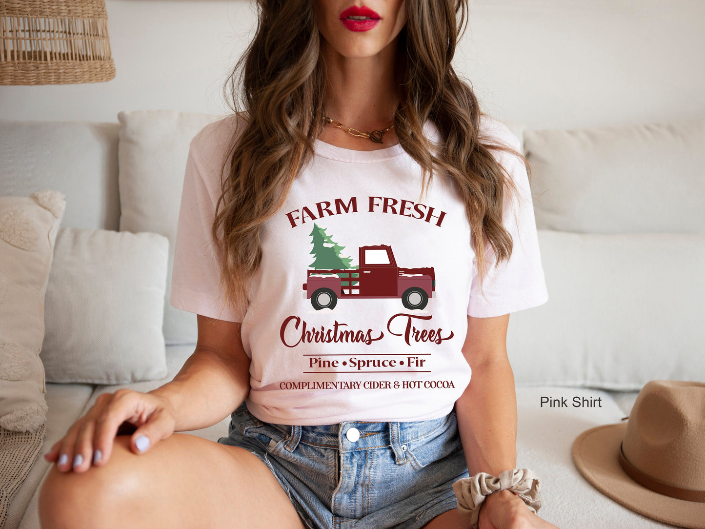Farm Fresh Christmas Trees Sweatshirt,Pine Spruce Fir,Christmas Gift Ideas, Holiday Sweatshirt,Christmas Sweatshirt,Winter Tee,C6242