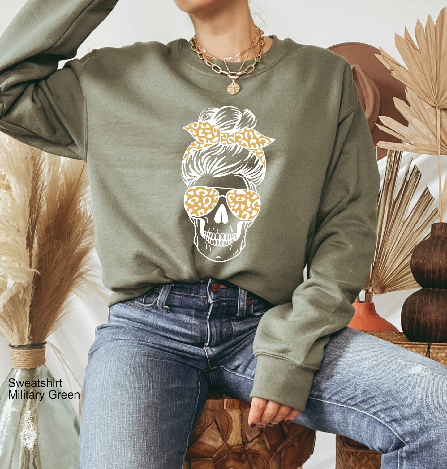 Skeleton Sweathirt,Skeleton Girl Sweatshirt,Skeletons Halloween Oversized Sweatshirt,Skull Sweatshirt,Skull Tee, C6171