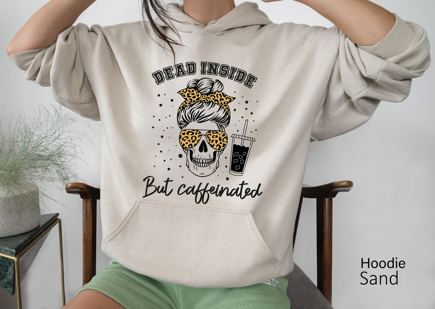 Coffee Skeleton Sweathirt,Skeleton Drinking Coffee Sweatshirt,Skeletons Halloween Oversized Sweatshirt,Skull Sweatshirt,Skull Tee,C6172