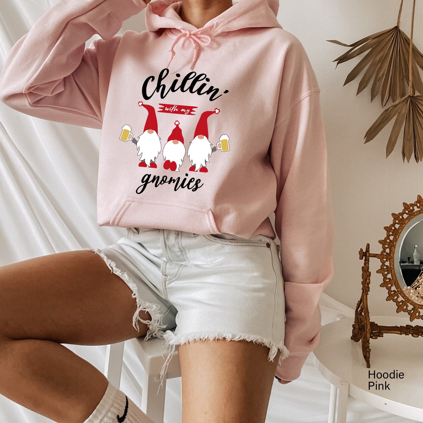 Chillin With My Gnomies Sweatshirt, Funny Chilling Gnomies Shirt, Gnomes Christmas Shirt, Christmas Gnomies Matching Family, C6250