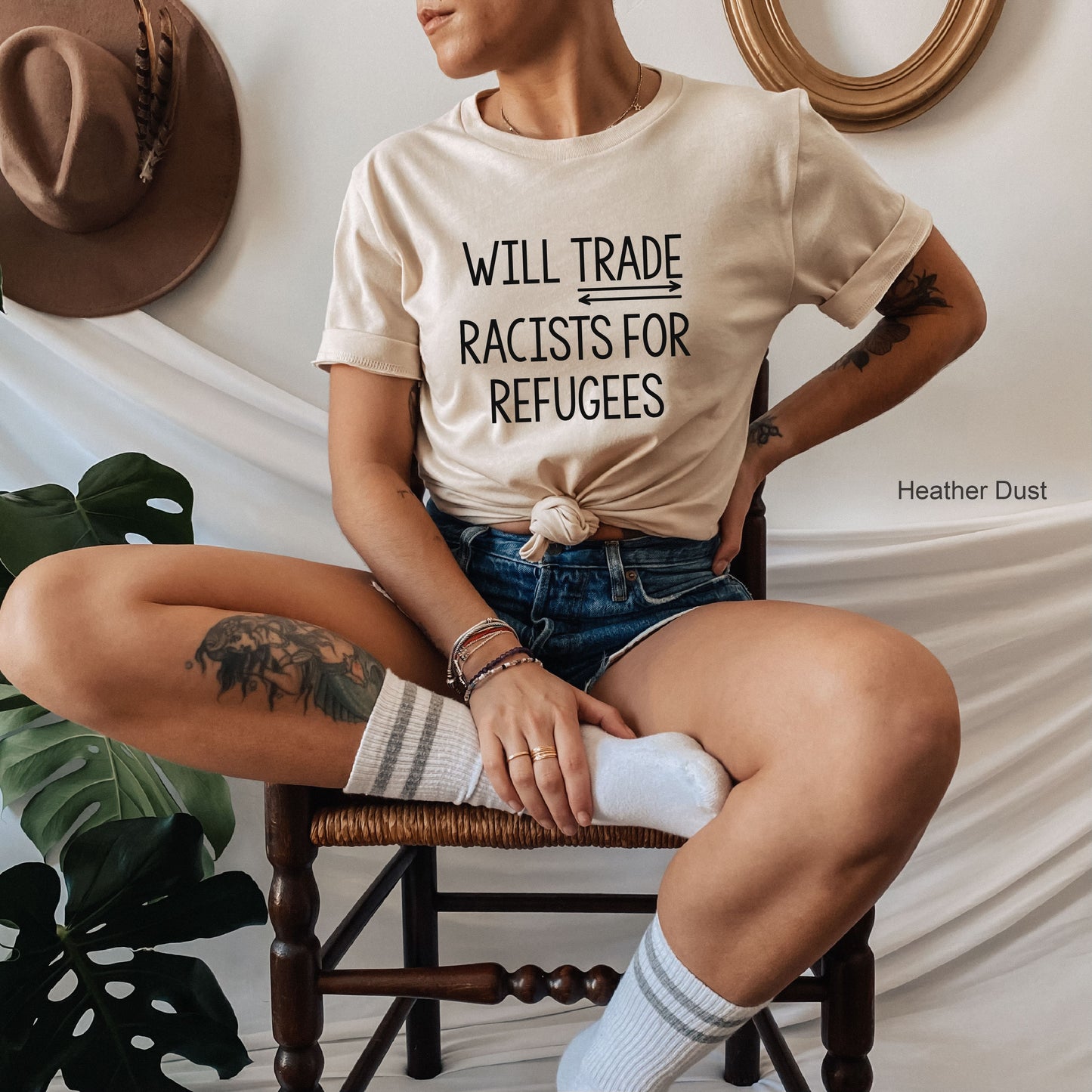 Will Trade Racists For Refugees - Anti Racism Shirt, Protest Shirt Shirt, Refugee Shirt, Immigrant Shirt, Equality Shirt, C5086
