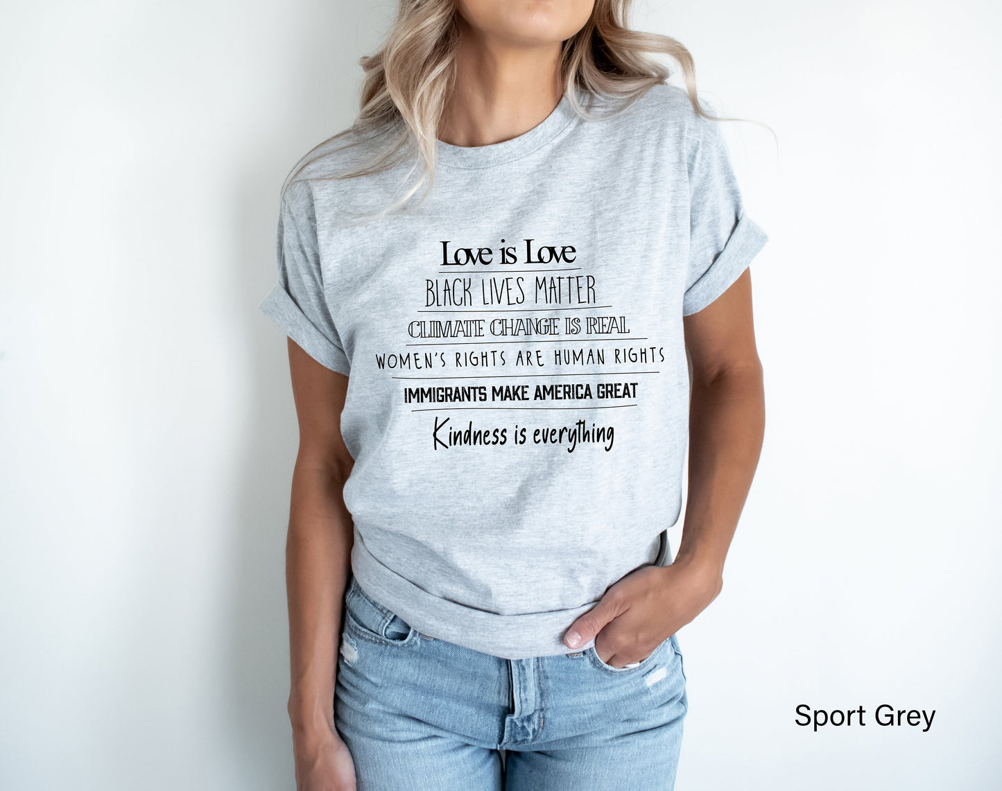 Anti-Trump Shirt, Feminist Shirt for Women, Equality Shirt, Democrat Sweatshirt, Love is Love, Black Lives Matter, Clothe Design, C5006