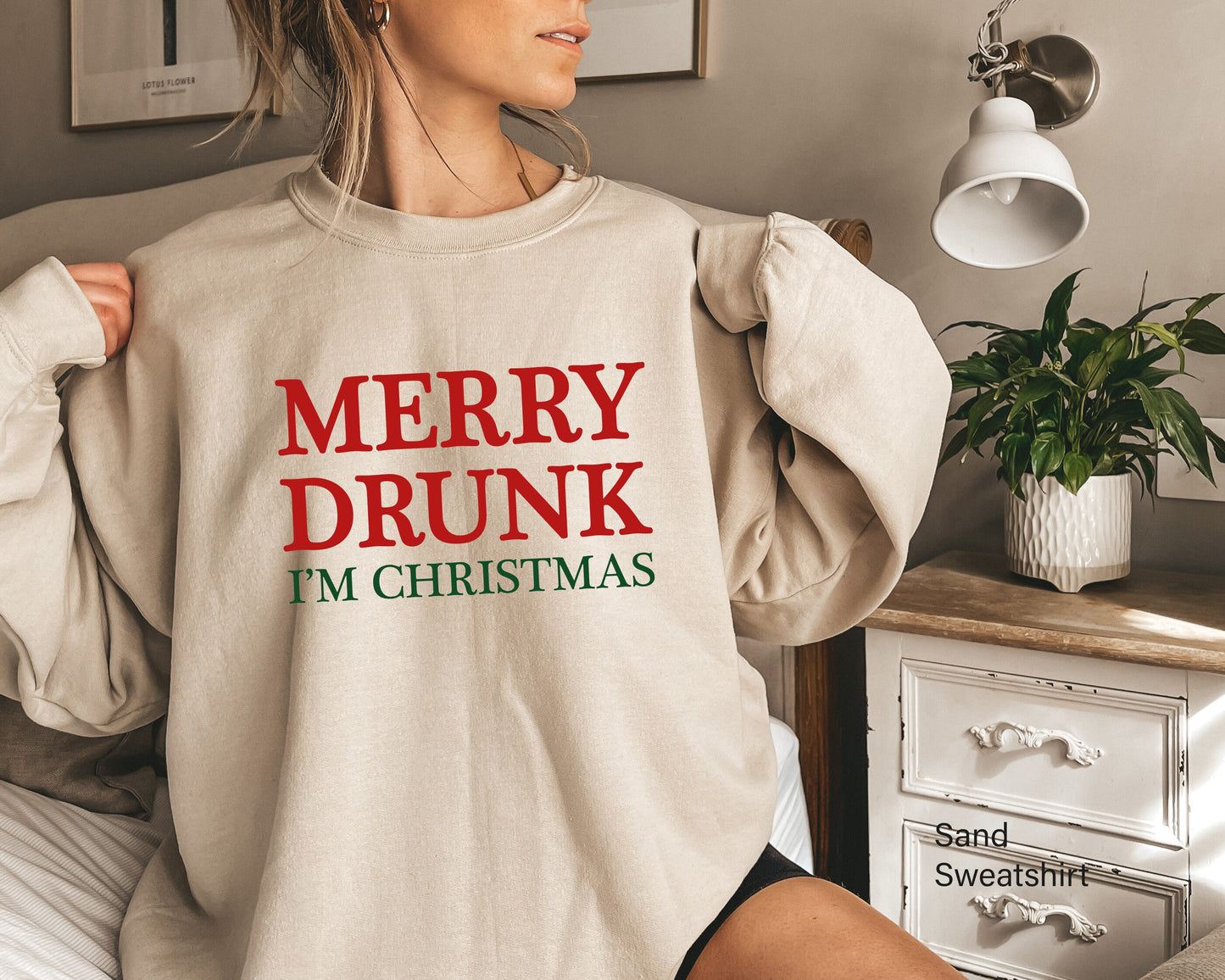 Merry Drunk I'm Christmas Sweatshirt, Christmas Sweatshirt, Womens Christmas sweatshirt, Christmas Outfit, Christmas Sweatshirt, C6206