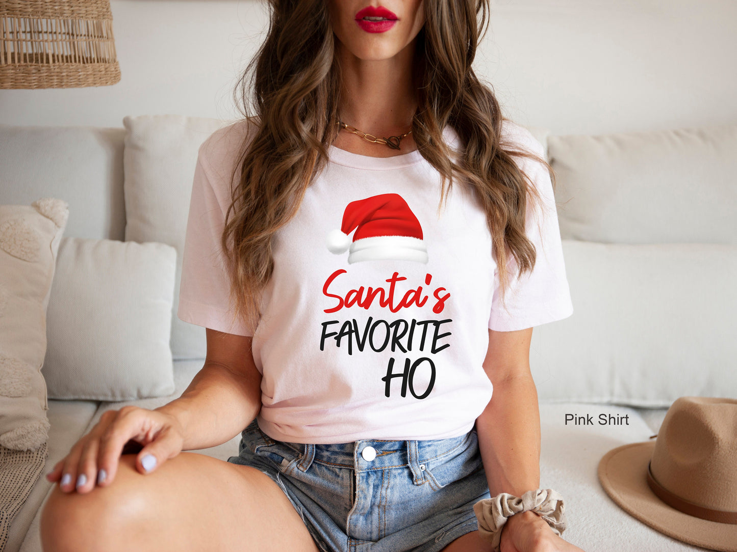 Santa Sweatshirt,Santa's Favorite Ho Hoodie,Couple Christmas Shirt,Couple Shirt,Funny Christmas Shirt,Matching Christmas Shirt,Couples,C6330