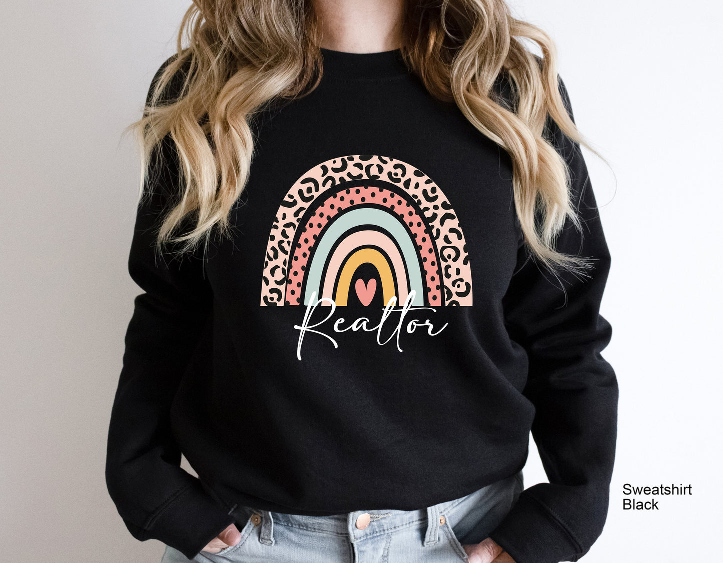 Realtor Sweatshirt,Real Estate Agent Shirt,Realtor Sweatshirt,Gift for Real Estate Agent,House Sweatshirt,Realtor TShirt,Leopard Shirt,C6227