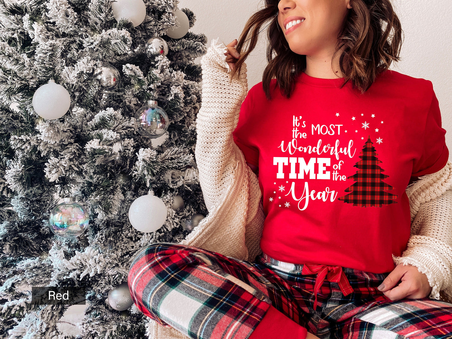 It is The Most Wonderful Time of The Year Sweatshirt, Christmas Sweatshirt, Cute Xmas Shirt, Vintage Red Christmas Truck Sweat, C6269