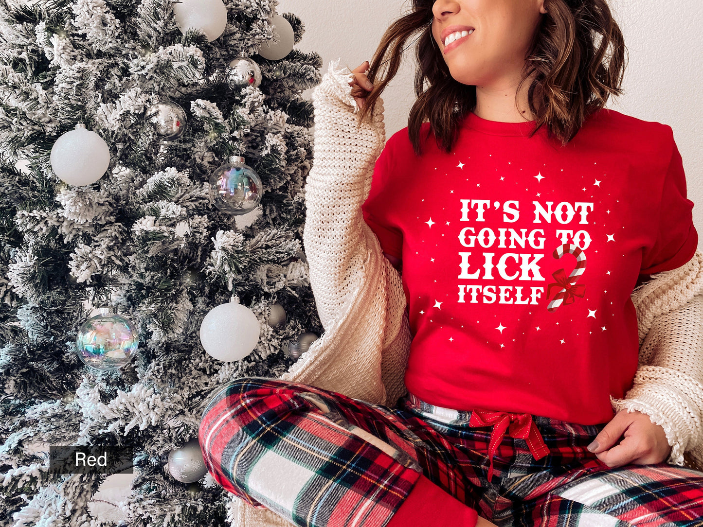 It's Not Going To Lick Itself Sweatshirt,Funny Christmas Shirt,Gifts For Christmas,Couples Gift, Naughty T-shirt, Funny Xmas Gifts,C6344