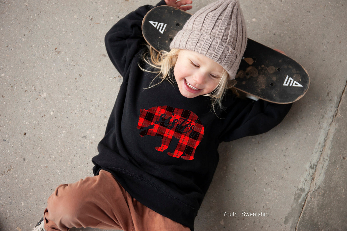 Mama Bear Plaid Unisex Sweatshirt, Mama Sweatshirt, Mama Shirt, Buffalo Check Plaid, Mama Christmas Fleece Sweatshirt, C6262