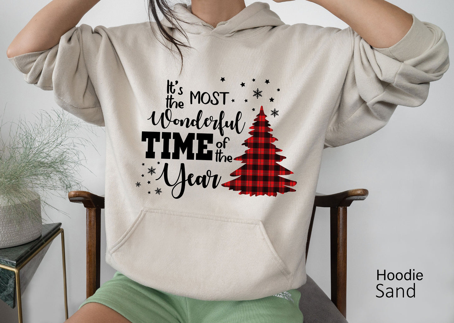 It is The Most Wonderful Time of The Year Sweatshirt, Christmas Sweatshirt, Cute Xmas Shirt, Vintage Red Christmas Truck Sweat, C6269