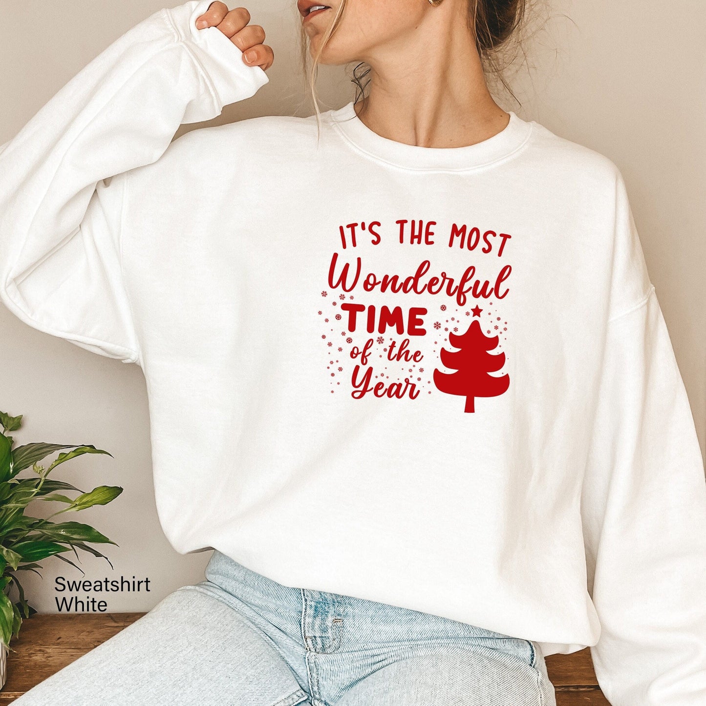 It's The Most Wonderful Time Of The Year, Hooded Sweatshirt, Family Christmas Shirts, Christmas Hoodies For Women, Clothe Design, C5505