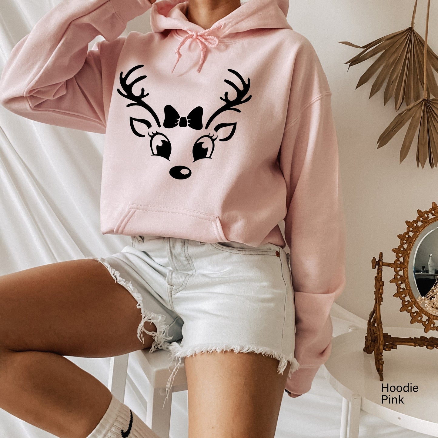 Reindeer Face Shirt,Christmas Family Shirt,Christmas Tee,Christmas Deer Shirt,Christmas Girls Shirt,Reindeer Sweatshirt,Christmas Mom,C6289