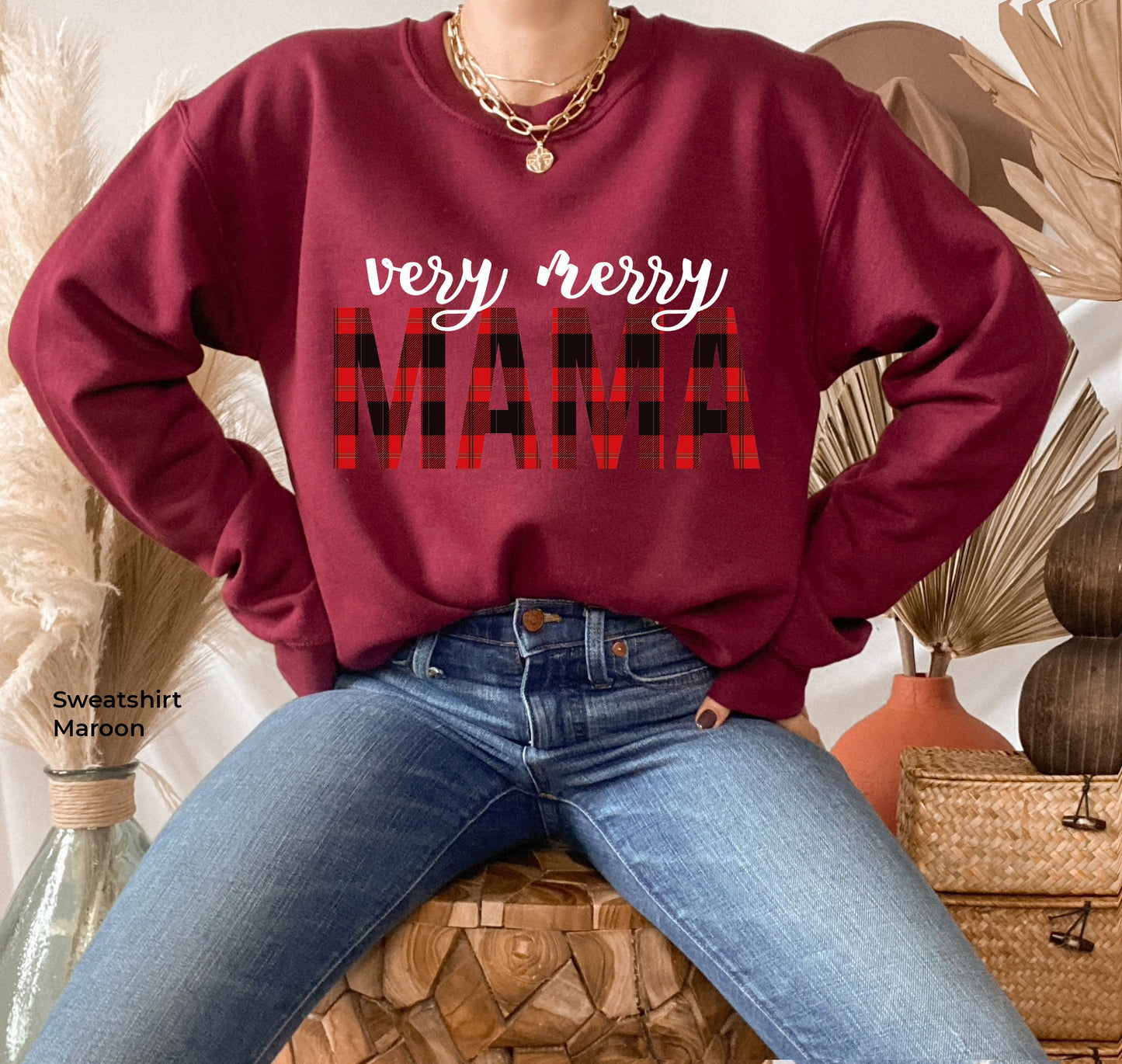 Family Christmas Shirts, Matching Holiday Shirts, Very Merry, Buffalo Plaid, Family Tee's, C6247