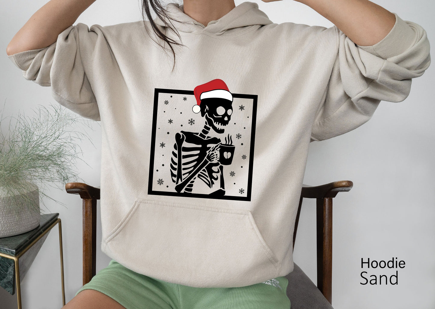 Skeleton Christmas, Skeleton Caffee Christmas Shirt,Goth Christmas Gifts,Spooky Christmas Shirt, Santa Skull, Creepy Christmas Shirt,C6316