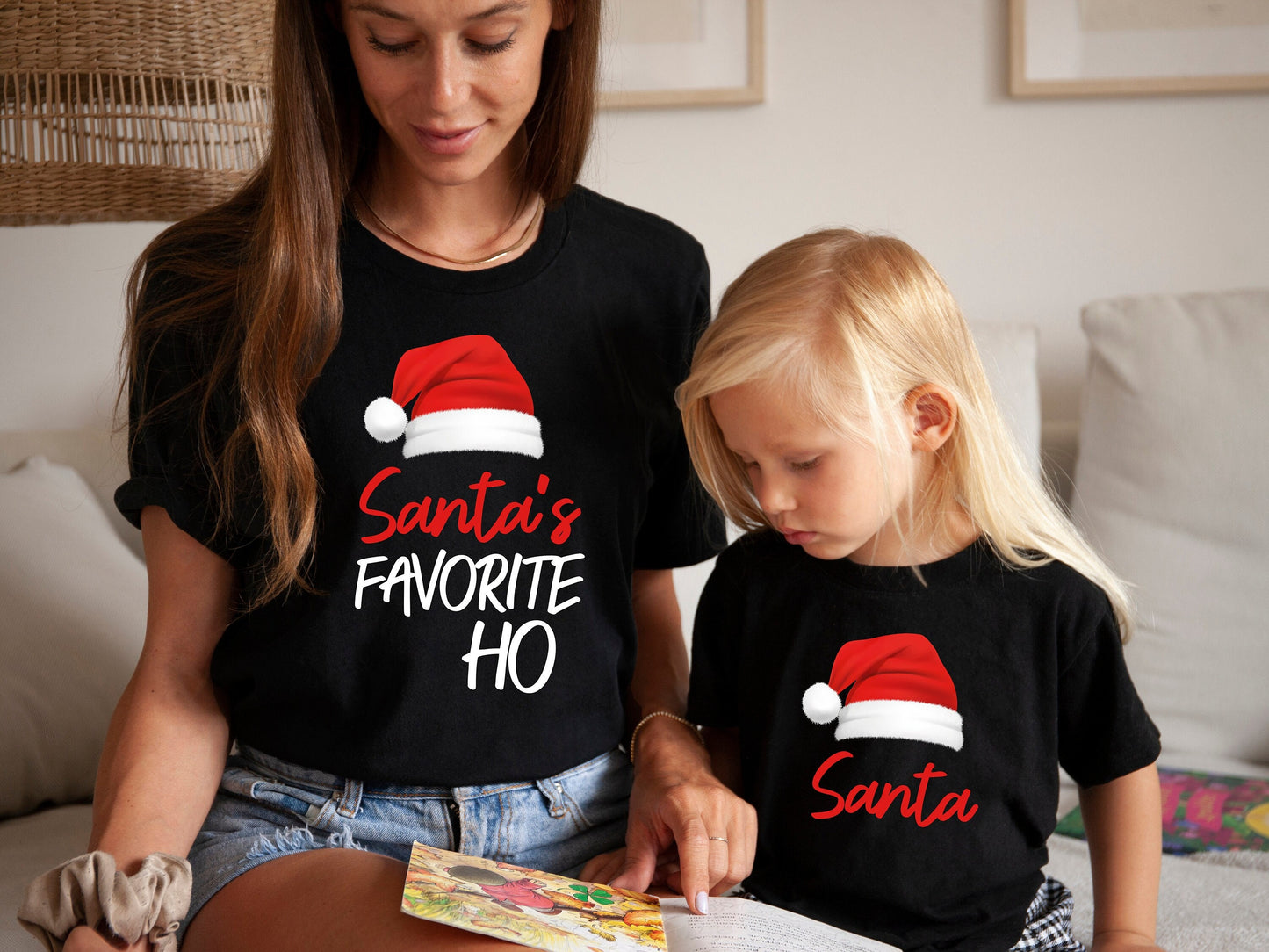 Santa Sweatshirt,Santa's Favorite Ho Hoodie,Couple Christmas Shirt,Couple Shirt,Funny Christmas Shirt,Matching Christmas Shirt,Couples,C6330