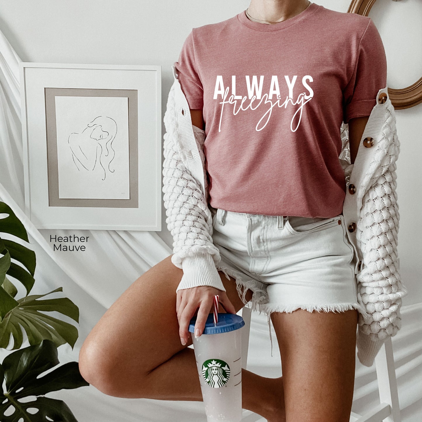 Always Freezing Sweatshirt, Winter Hoodie, Christmas Shirt, Cute Christmas shirt , Christmas gift,C6332