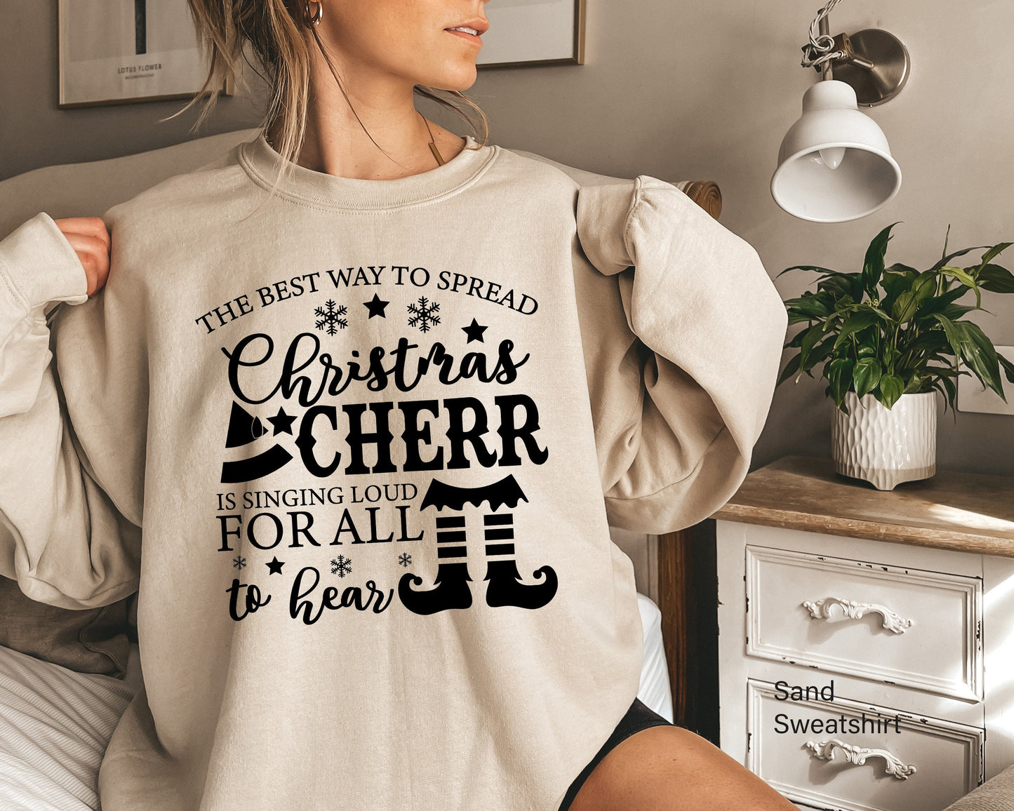 Christmas Cheer Sweatshirt, The Best Way to Spread Christmas Cheer ,Christmas Hoodie, Christmas Gift, Xmas Shirt, C6346