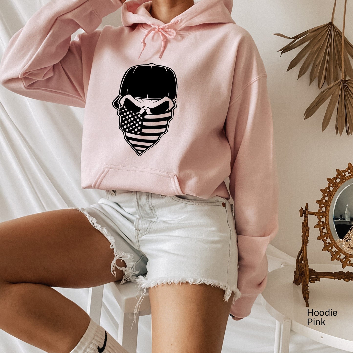 American Flag Skull Hoodie,Skull USA Flag Sweatshirt,4th of July PartyTee,USA Shirt,USA Military American T-shirt ,Memorial Day Tshirt C6410