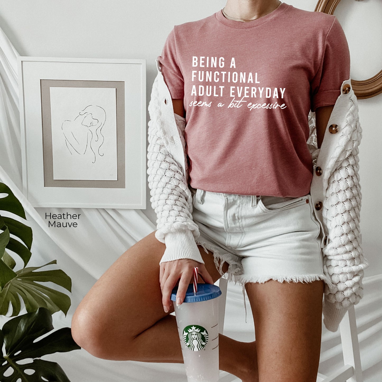Being A Functional Adult Every Day Seems A Bit Excessive Sweatshirt, Funny Shirt for Her, Gift for Her Adulting Sucks Shirt, C6442