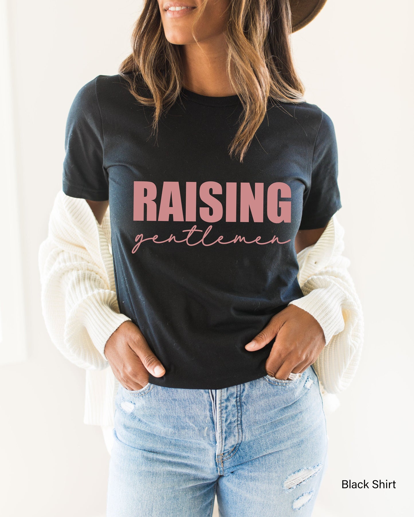 Raising Gentlemen Sweatshirt, Mom Shirt, Little Mom Sweatshirt, Funny Sweatshirt, Mom of Boy Sweatshirt, Little Gentlemen Sweatshirt, C6458