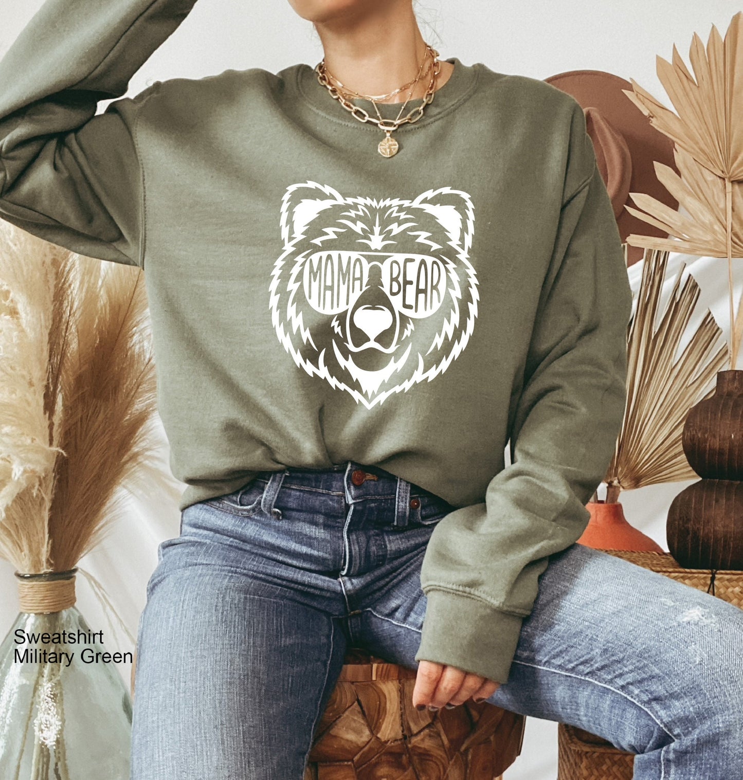 Mama Bear Sweatshirt, Mama Bear Shirt, Gift For Mom, Cool Mom Sweatshirts, Mom Sweatshirt, Mama Bear Gift, Mom Tees, C6465