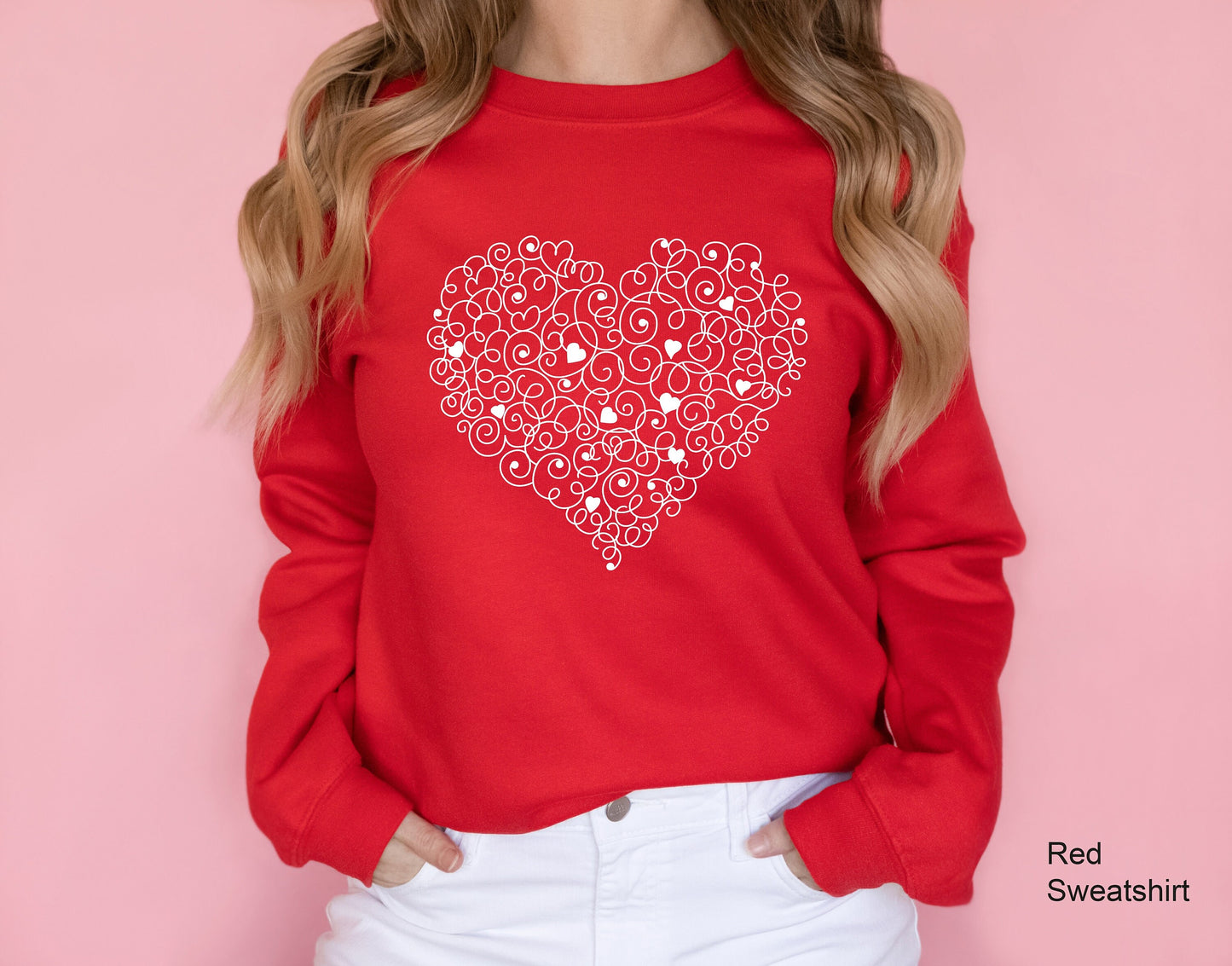 Red Heart Valentines Sweatshirt, Hearts in Heart Shirt, Valentines T-shirt, Valentines Day Shirt, Love Shirt, Cute Heart Tee, C6436