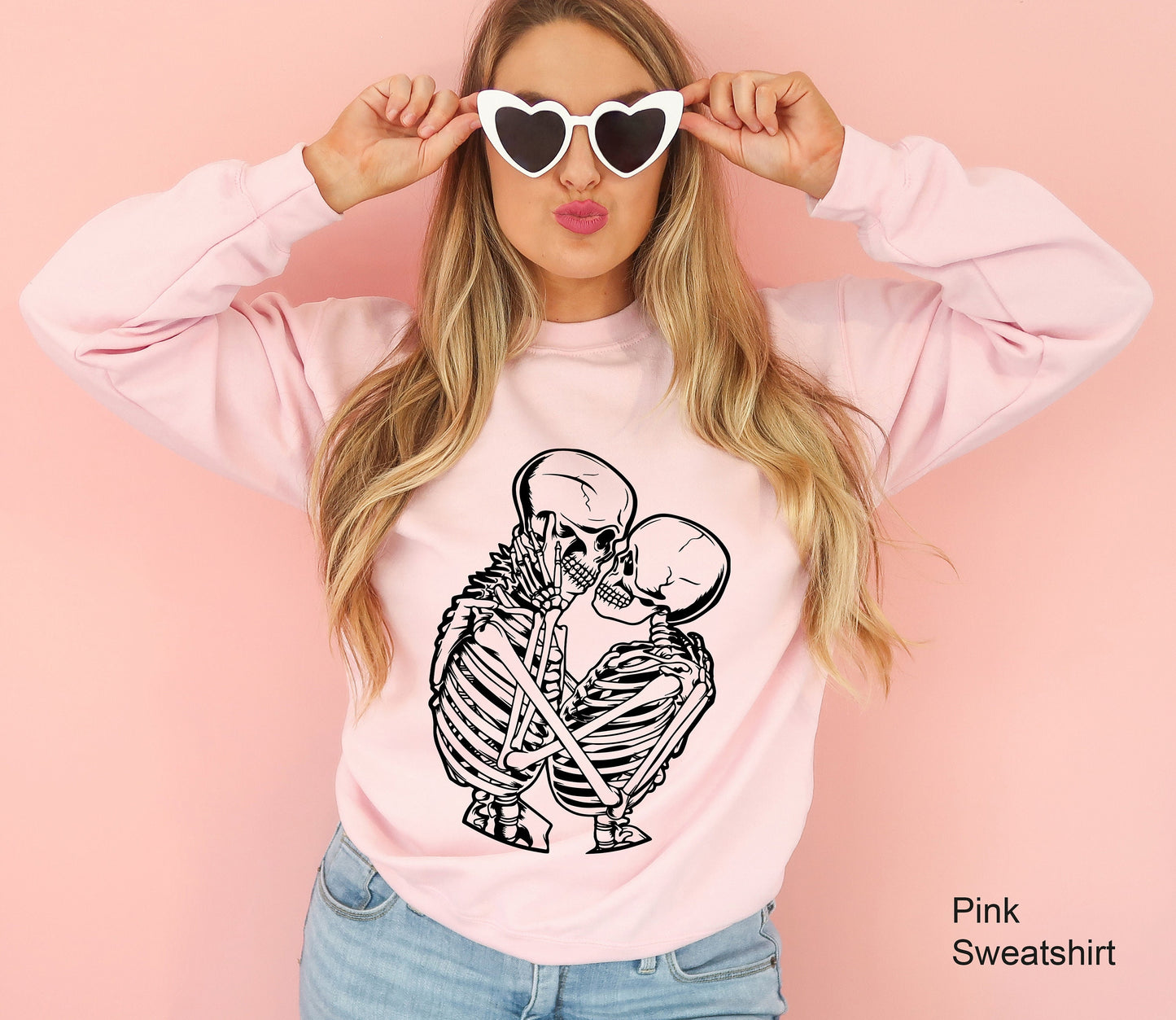 Kissing Skeletons Shirt, Skeleton Shirt, Gothic Shirt, Skull Tee, Couple Shirt, Cool Skeleton T-Shirt, Skeleton Valentines, C6377