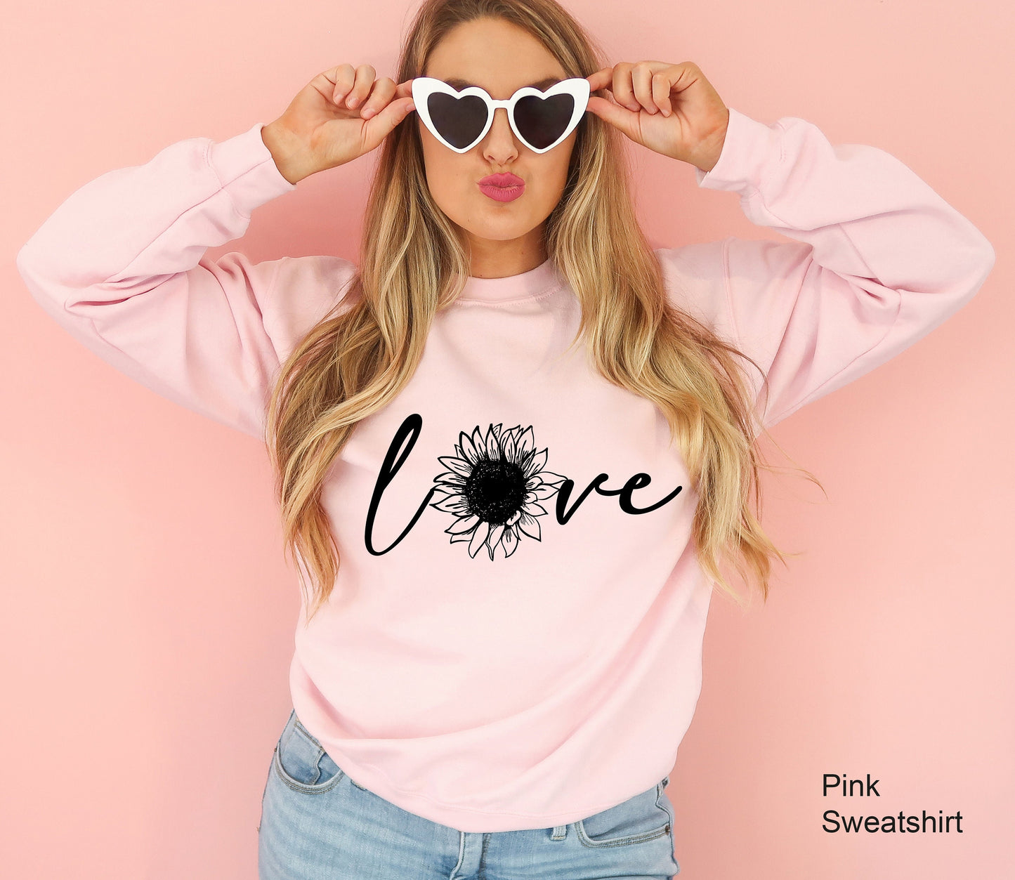 Sunflower Sweatshirt, Sunflower Mandala Hoodie, Love Shirt, Valentin Day Gift, Flower Sweatshirt, Lover Shirt,C6389