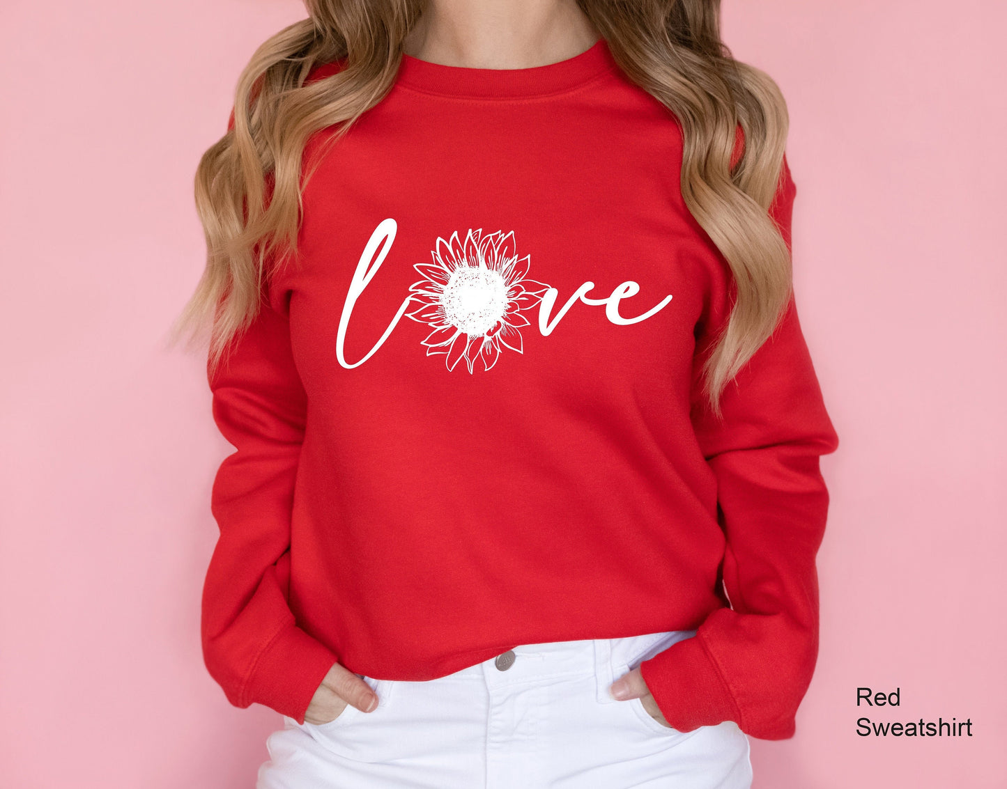 Sunflower Sweatshirt, Sunflower Mandala Hoodie, Love Shirt, Valentin Day Gift, Flower Sweatshirt, Lover Shirt,C6389