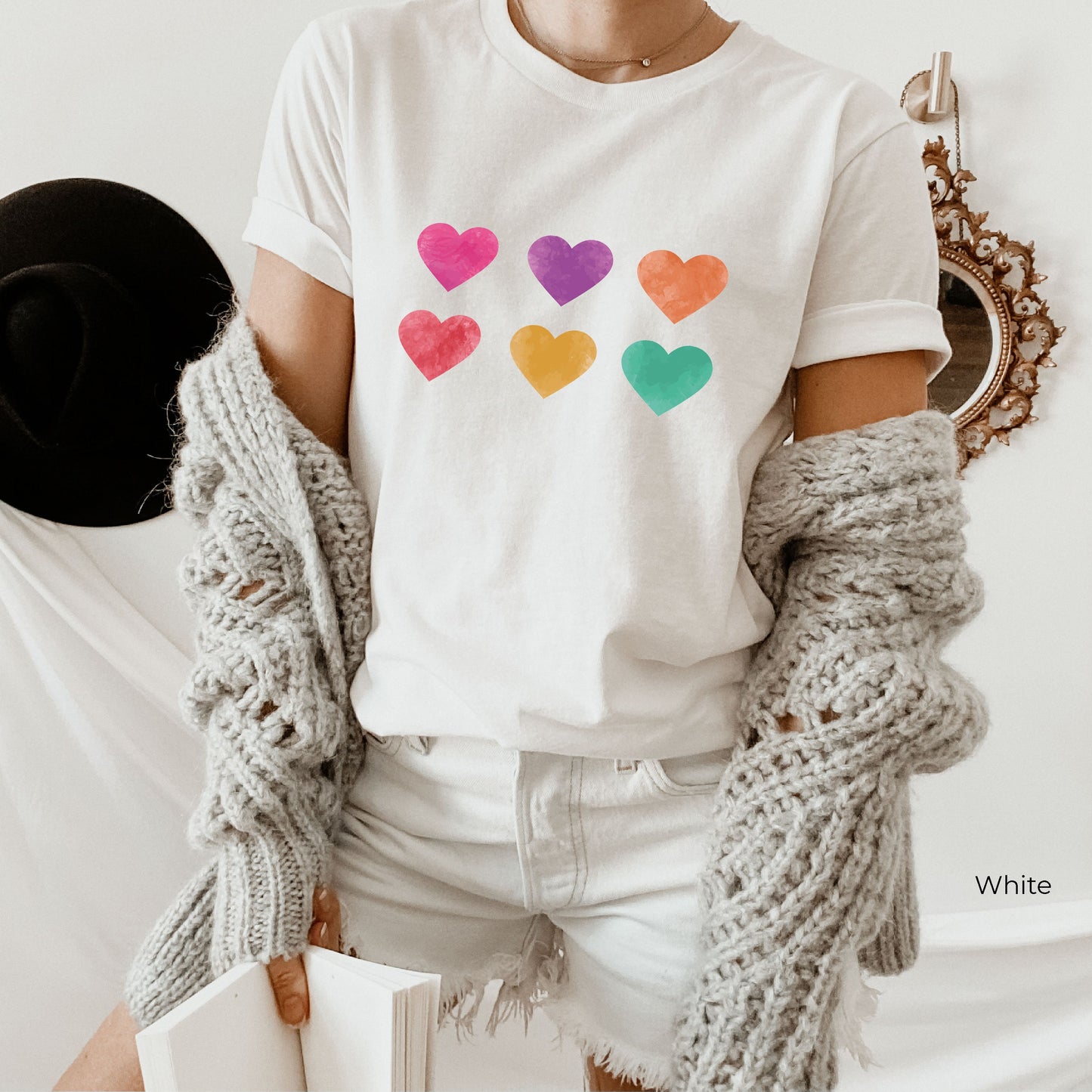 Valentines Day Sweatshirt, Heart Shirt, Valentines Day Shirts For Women, Cute Heart T-shirt, Cute Valentine Shirt, C6511