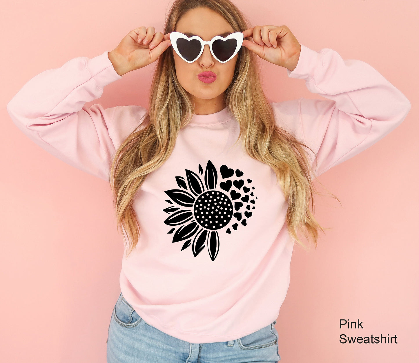 Flower Heart Sweatshirt, Flower Shirt, Wildflowers T-Shirts, Botanic Shirt, Plant Lady Shirt, Floral Shirt, Plant Mama Shirt, C6456