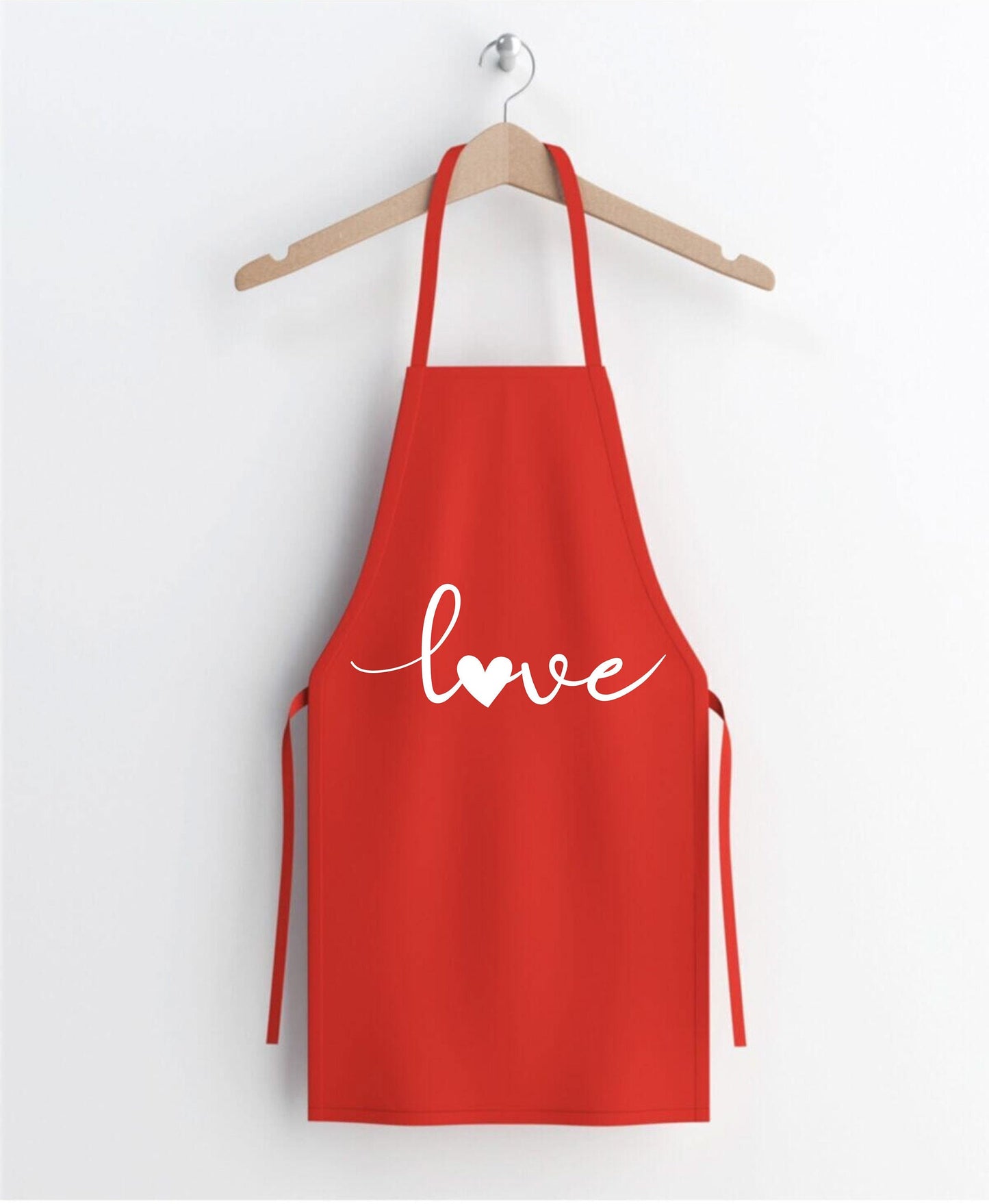 Love Apron, Love Sign, Valentineās Day Apron, Cooking Gifts, Valentine's Day, Birthday Gift, Baking Apron, Clothe Design, C5564