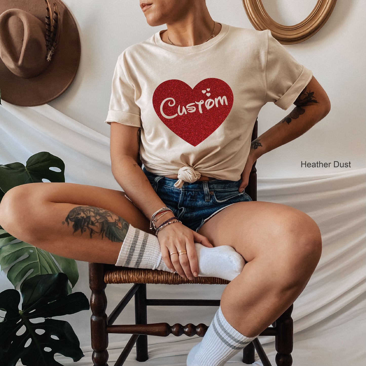 Name Valentine's Gift Heart Shirt, Valentine Outfit, Personalized Valentine's Tee With Heart, Girls Valentines Day Shirt, C6475