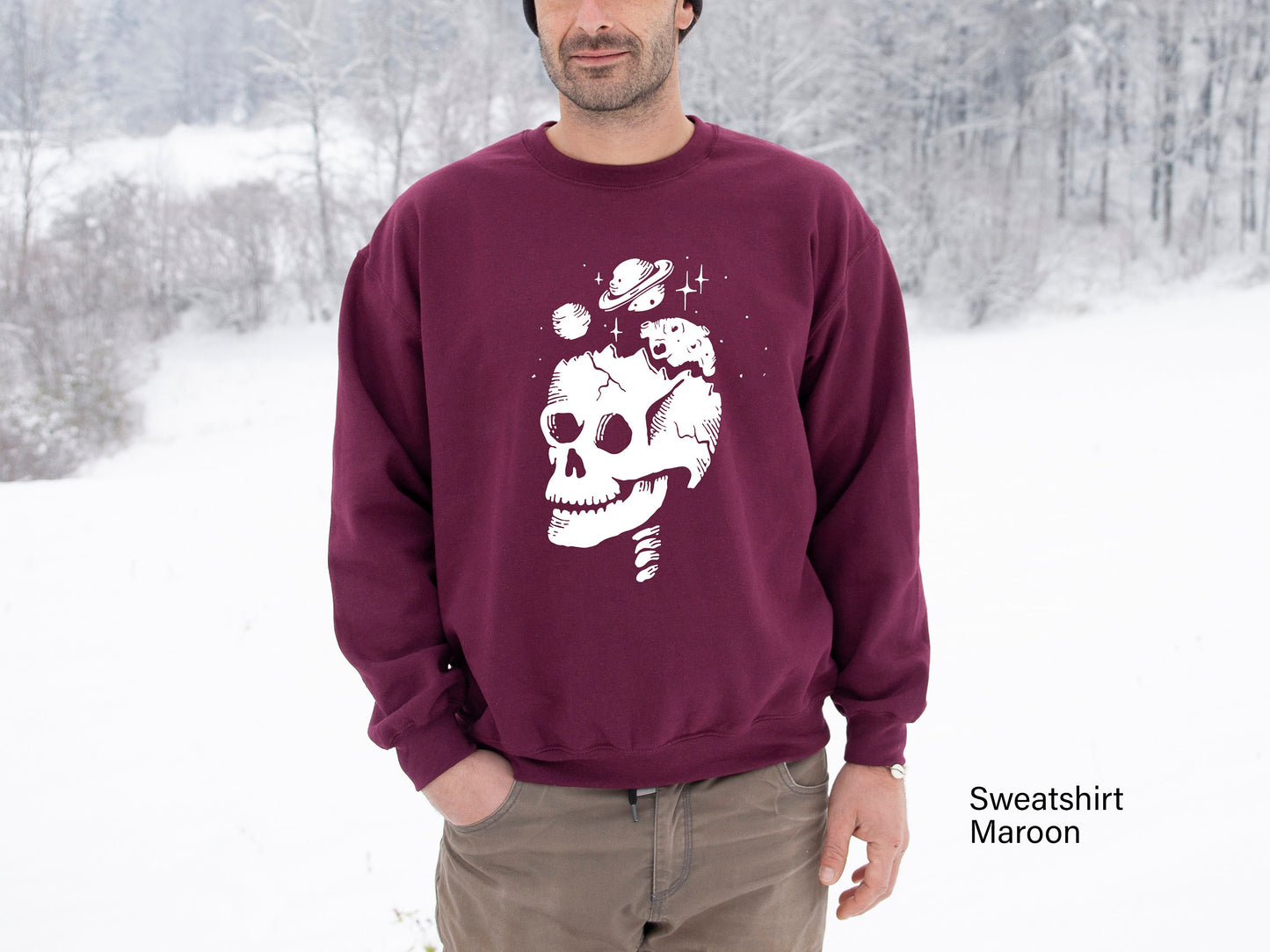 Skeleton Head Sweatshirt, Skeleton Halloween Shirt, Skeleton Head Shirt, Halloween Shirt, C6519