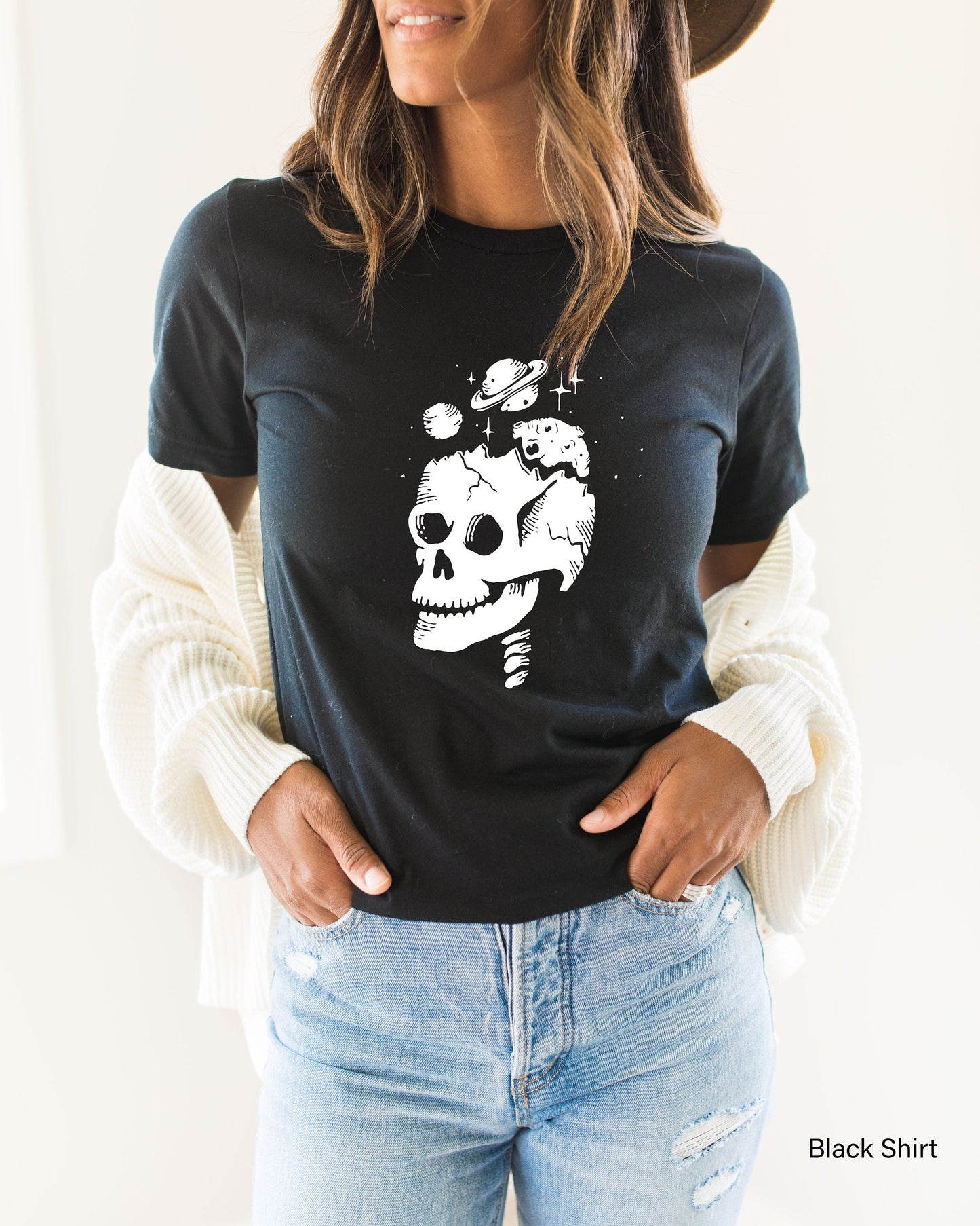 Skeleton Head Hoodie,Skeleton Halloween Sweatshirt,Skeleton Head Shirt,Funny Skull Shirts,Halloween Spooky Gift,Halloween Party Tee, C6519