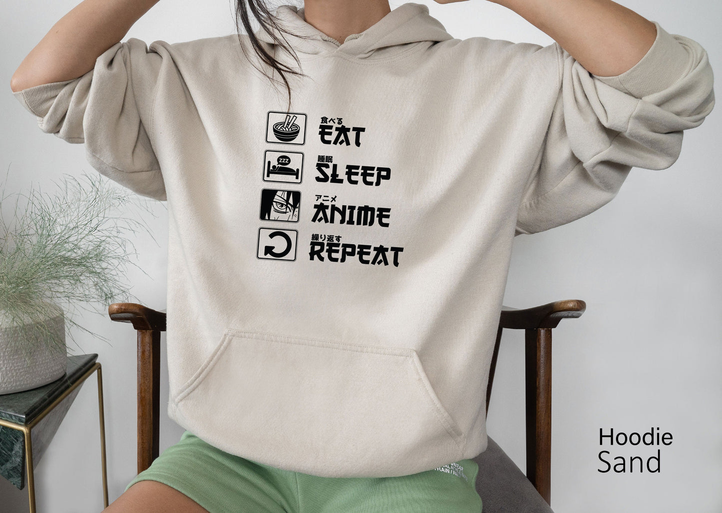 Eat Sleep Anime Repeat Sweatshirt, Anime Otaku Shirt, Gift for Anime Lover, Gift for Anime Fan,Cool Anime Shirt, Gift for Him, C5591