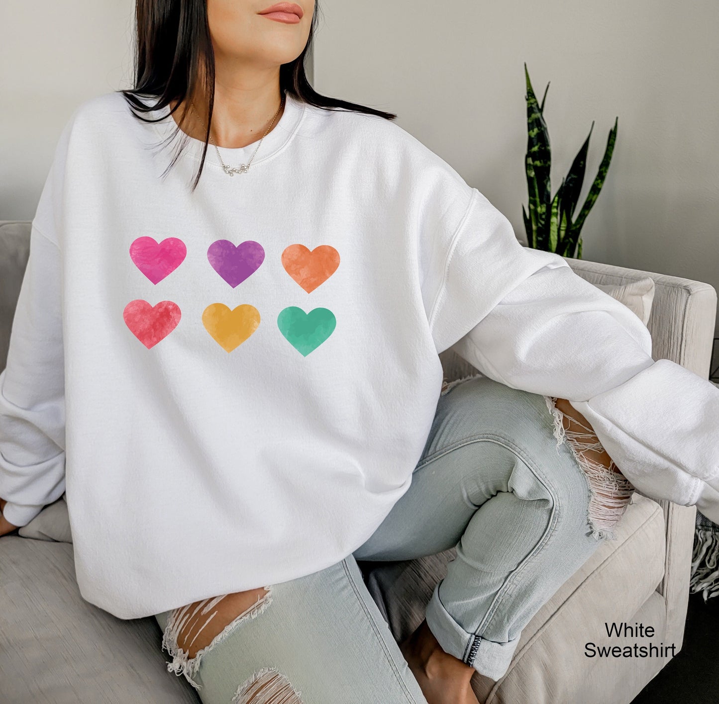 Valentines Day Sweatshirt, Heart Shirt, Valentines Day Shirts For Women, Cute Heart T-shirt, Cute Valentine Shirt, C6511